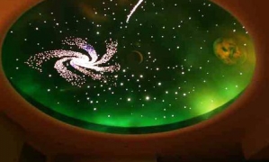 Tavan imprimat iluminat cu Fibra Optica