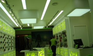 Tavan iluminat executat pentru office